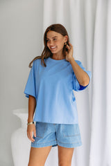 Koah Boxy-Fit Tee - Blue - The Self Styler