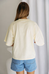 Koah Boxy-Fit Tee - Pale Yellow - The Self Styler