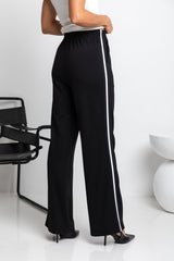 Hugo Stripe Pant - Black and White - The Self Styler