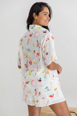 Terrazzo Shorts - Cocktail Hour Print - The Self Styler