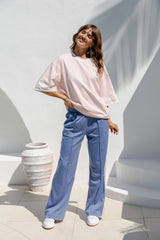 Hendrix Stripe Pant - Blue - The Self Styler