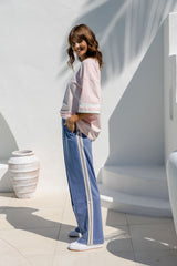 Hendrix Stripe Pant - Blue - The Self Styler