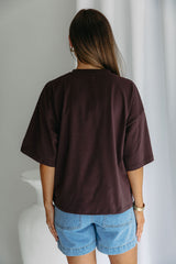 Koah Boxy-Fit Tee - Espresso Brown - The Self Styler