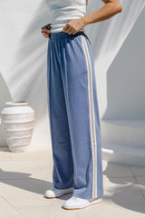 Hendrix Stripe Pant - Blue - The Self Styler