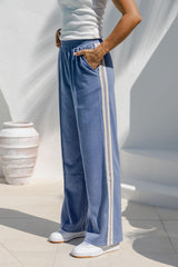Hendrix Stripe Pant - Blue - The Self Styler
