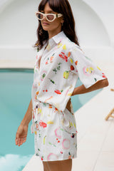 Terrazzo Shorts - Cocktail Hour Print - The Self Styler