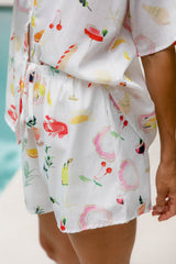 Terrazzo Shorts - Cocktail Hour Print - The Self Styler