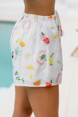 Terrazzo Shorts - Cocktail Hour Print - The Self Styler