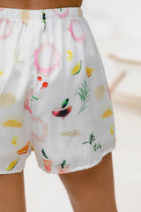 Terrazzo Shorts - Cocktail Hour Print - The Self Styler