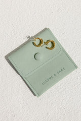 Taya Small Twist Earrings - Gold - The Self Styler