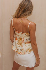 Sylvie Cami Top - Palmira Print - The Self Styler