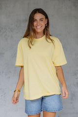 Myles Relaxed-Fit Tee - Yellow - The Self Styler