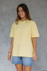 Myles Relaxed-Fit Tee - Yellow - The Self Styler