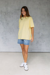 Myles Relaxed-Fit Tee - Yellow - The Self Styler
