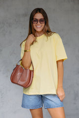 Myles Relaxed-Fit Tee - Yellow - The Self Styler