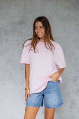 Myles Relaxed-Fit Tee - Pink - The Self Styler