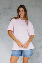 Myles Relaxed-Fit Tee - Pink - The Self Styler