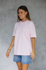 Myles Relaxed-Fit Tee - Pink - The Self Styler