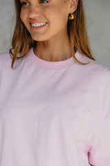 Myles Relaxed-Fit Tee - Pink - The Self Styler