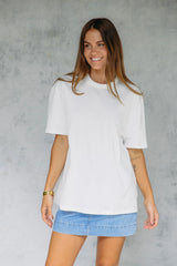 Myles Relaxed-Fit Tee - White - The Self Styler