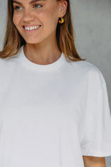 Myles Relaxed-Fit Tee - White - The Self Styler