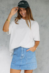 Myles Relaxed-Fit Tee - White - The Self Styler