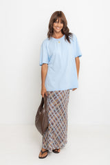 Myles Relaxed-Fit Tee - Blue - The Self Styler