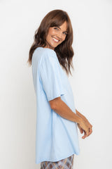 Myles Relaxed-Fit Tee - Blue - The Self Styler