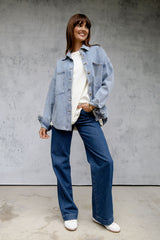 Banksy Relaxed-Fit Denim Jacket - Vintage Wash - The Self Styler - The Self Styler