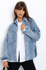 Banksy Relaxed-Fit Denim Jacket - Vintage Wash - The Self Styler - The Self Styler