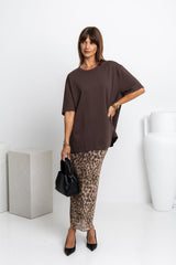 Taj Maxi Skirt - Leopard Print - The Self Styler