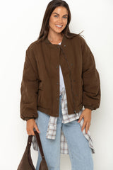 Finn Bomber Jacket - Deep Olive - The Self Styler