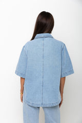Tallon Denim Shirt - Light Blue Wash - The Self Styler - The Self Styler