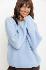 Elsie Knit Jumper - Sky Blue - The Self Styler