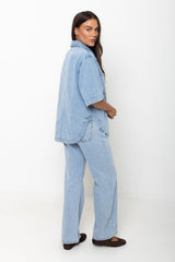 Tallon Denim Shirt - Light Blue Wash - The Self Styler - The Self Styler