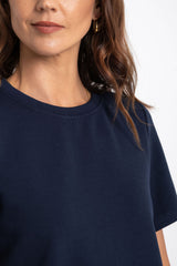 Lakey Relaxed-Fit Top - Navy - The Self Styler