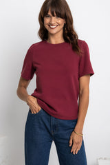 Lakey Relaxed-Fit Top - Vintage Berry - The Self Styler