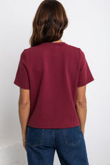 Lakey Relaxed-Fit Top - Vintage Berry - The Self Styler