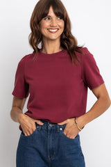 Lakey Relaxed-Fit Top - Vintage Berry - The Self Styler