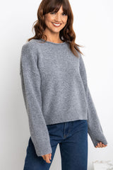 James Knit Jumper - Grey Marle - The Self Styler