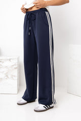 Ziggy Jogger Stripe Pant - Navy - The Self Styler