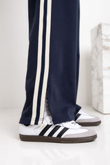 Ziggy Jogger Stripe Pant - Navy - The Self Styler