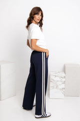 Ziggy Jogger Stripe Pant - Navy - The Self Styler