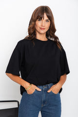 Koah Boxy-Fit Tee - Black - The Self Styler
