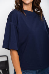 Koah Boxy-Fit Tee - Navy - The Self Styler