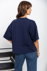 Koah Boxy-Fit Tee - Navy - The Self Styler
