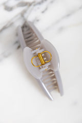 Suki Claw Hair Clip - Grey - The Self Styler