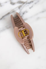Suki Claw Hair Clip - Taupe - The Self Styler