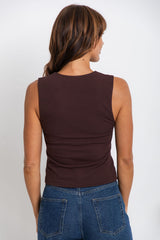Vera Tank Top - Chocolate - The Self Styler
