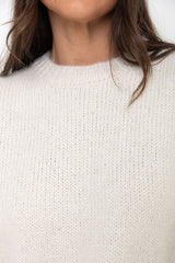 Benji Knit Jumper - Cream - The Self Styler